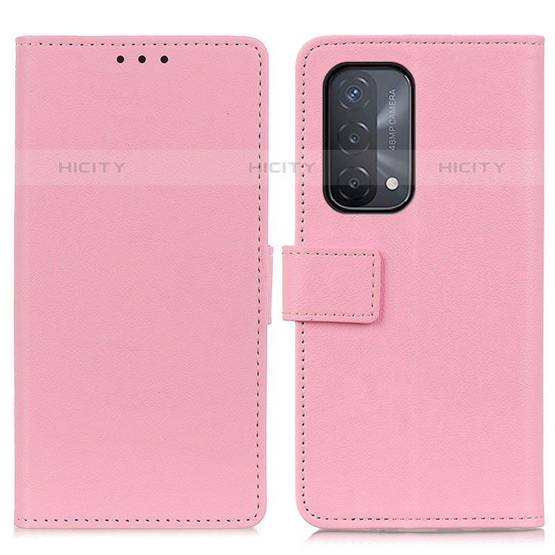 Funda de Cuero Cartera con Soporte Carcasa M08L para Oppo A93 5G Rosa