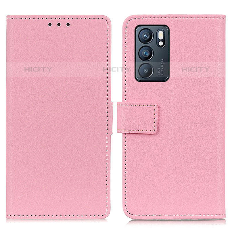 Funda de Cuero Cartera con Soporte Carcasa M08L para Oppo Reno6 5G