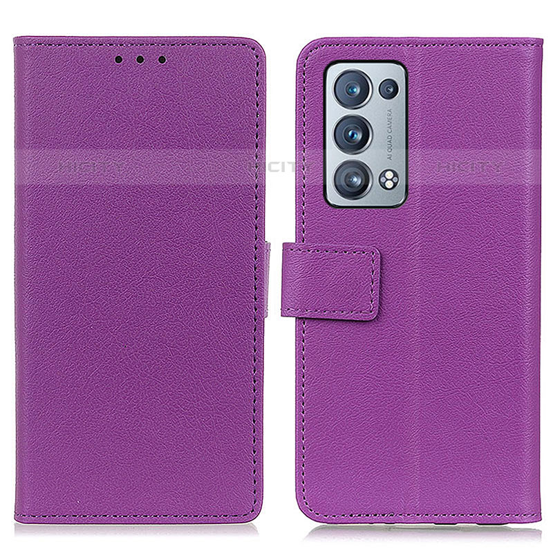 Funda de Cuero Cartera con Soporte Carcasa M08L para Oppo Reno6 Pro 5G