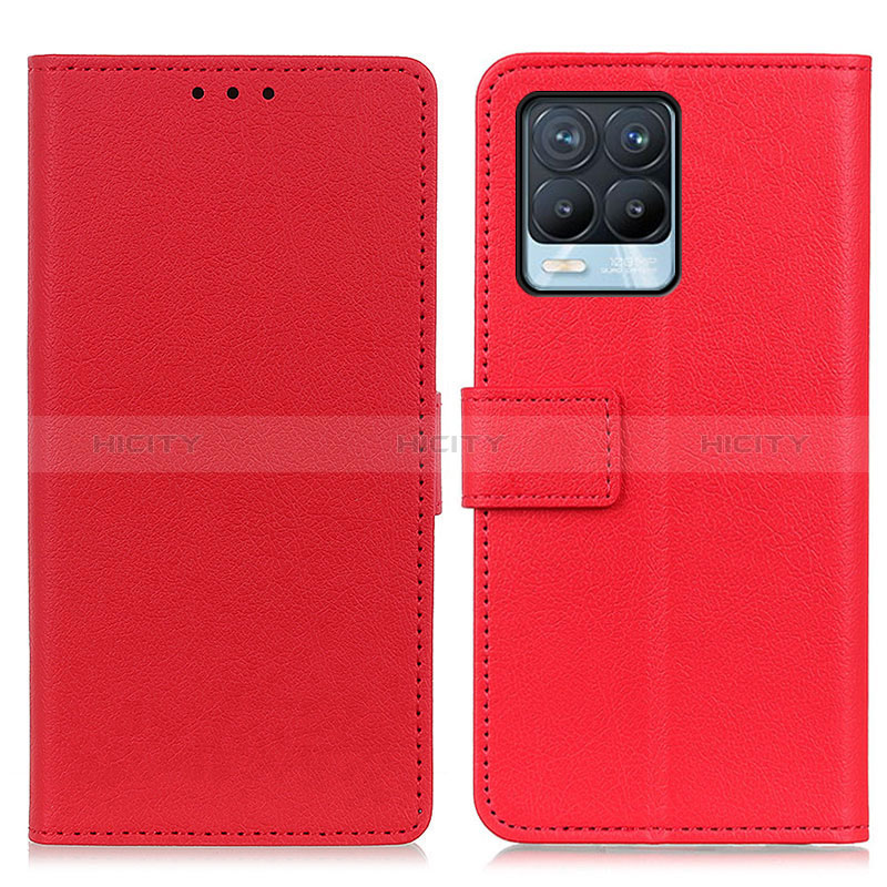 Funda de Cuero Cartera con Soporte Carcasa M08L para Realme 8 4G Rojo