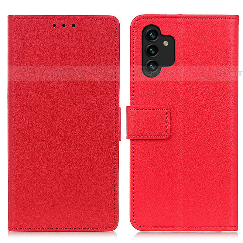 Funda de Cuero Cartera con Soporte Carcasa M08L para Samsung Galaxy A04s Rojo