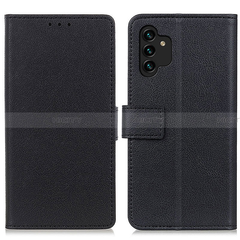 Funda de Cuero Cartera con Soporte Carcasa M08L para Samsung Galaxy A13 4G Negro