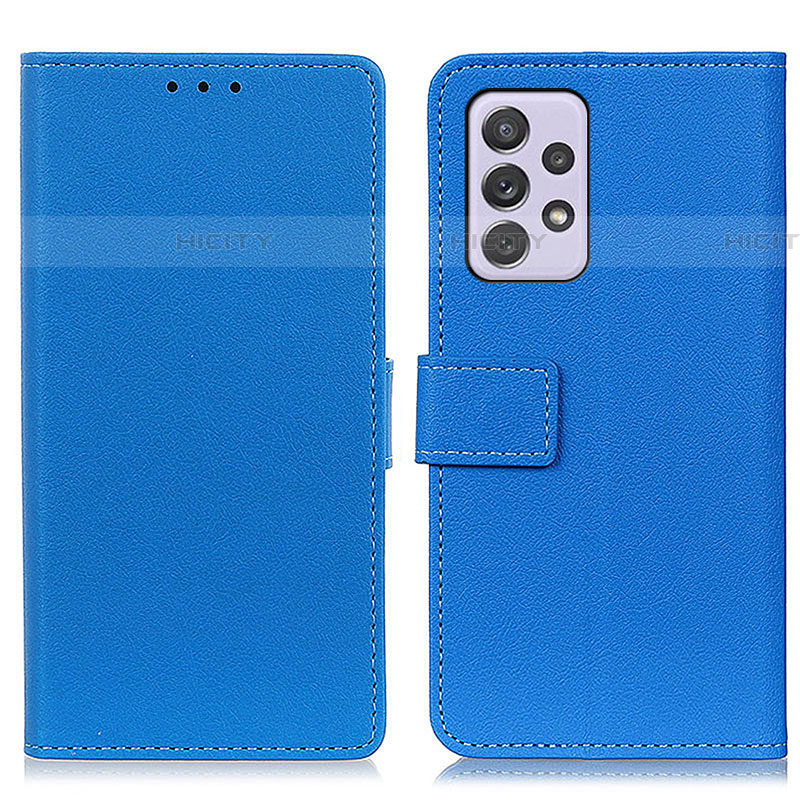 Funda de Cuero Cartera con Soporte Carcasa M08L para Samsung Galaxy A73 5G Azul