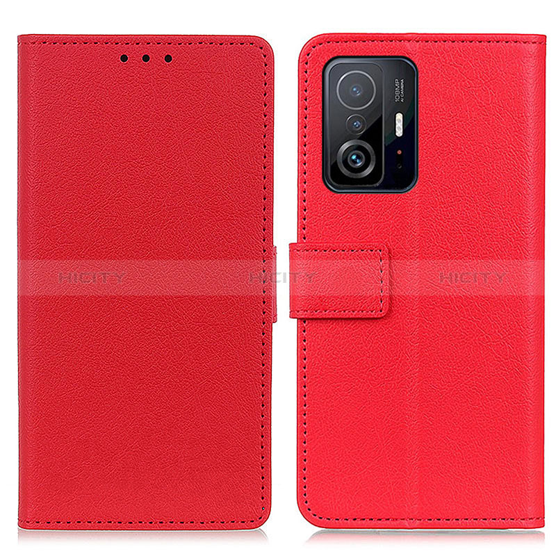 Funda de Cuero Cartera con Soporte Carcasa M08L para Xiaomi Mi 11T 5G Rojo