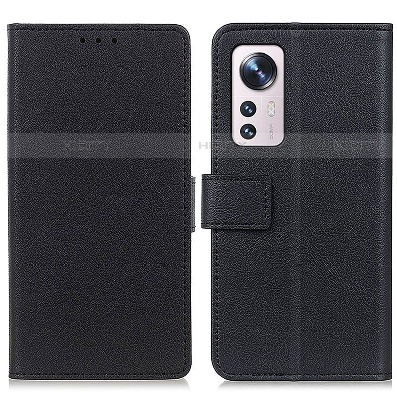 Funda de Cuero Cartera con Soporte Carcasa M08L para Xiaomi Mi 12S 5G Negro