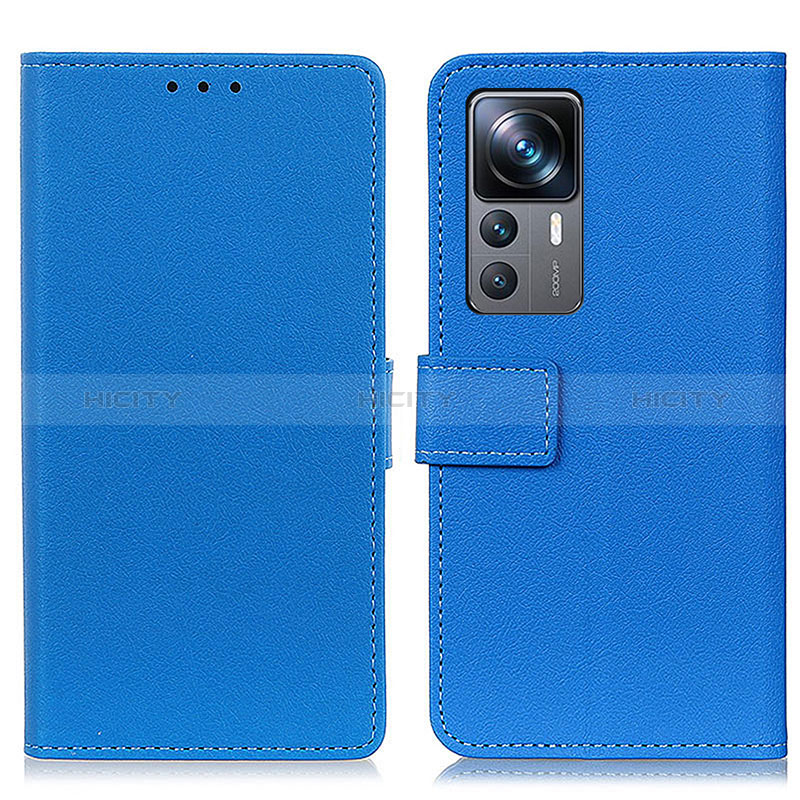 Funda de Cuero Cartera con Soporte Carcasa M08L para Xiaomi Mi 12T 5G Azul