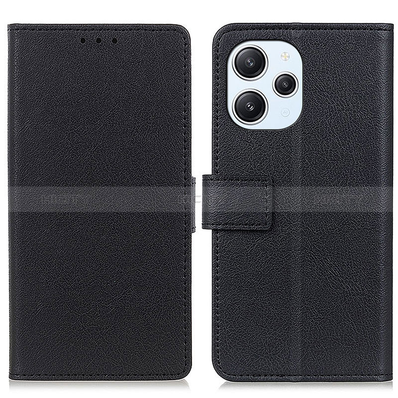 Funda de Cuero Cartera con Soporte Carcasa M08L para Xiaomi Redmi 12 4G Negro