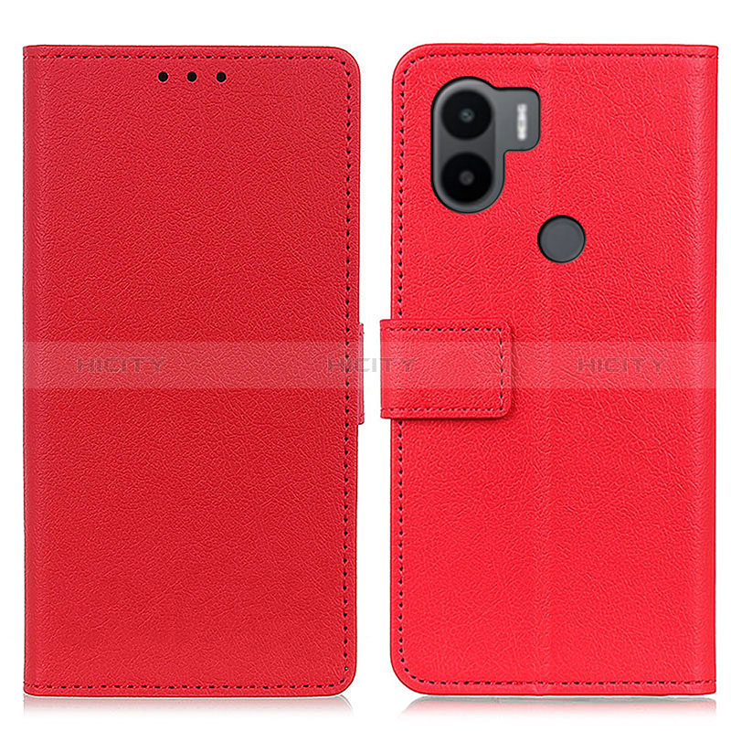 Funda de Cuero Cartera con Soporte Carcasa M08L para Xiaomi Redmi A1 Plus Rojo