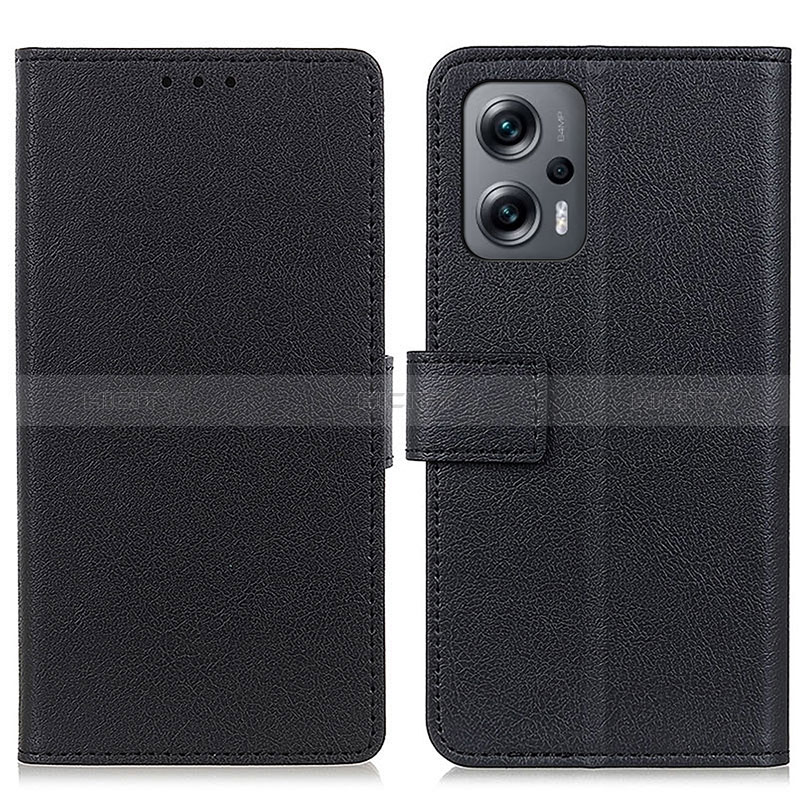 Funda de Cuero Cartera con Soporte Carcasa M08L para Xiaomi Redmi Note 11T Pro 5G Negro