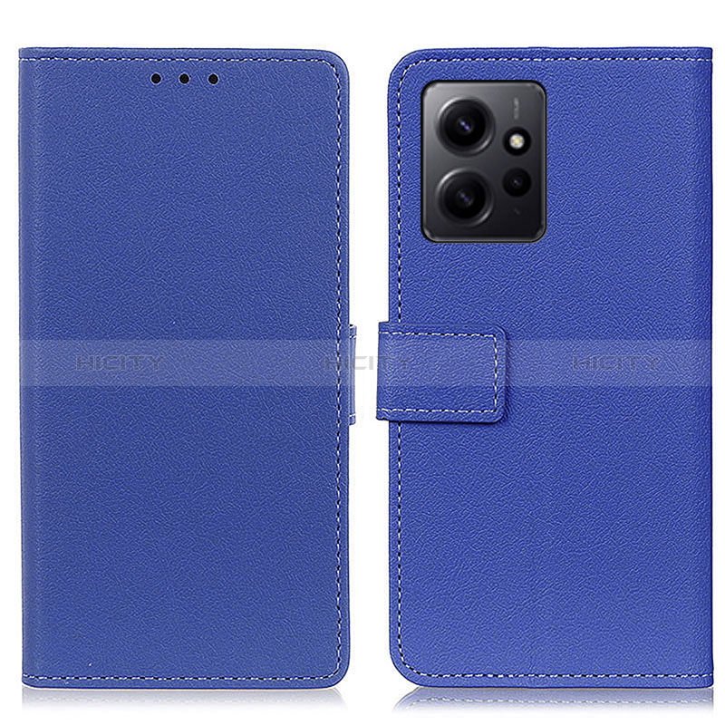 Funda de Cuero Cartera con Soporte Carcasa M08L para Xiaomi Redmi Note 12 4G Azul