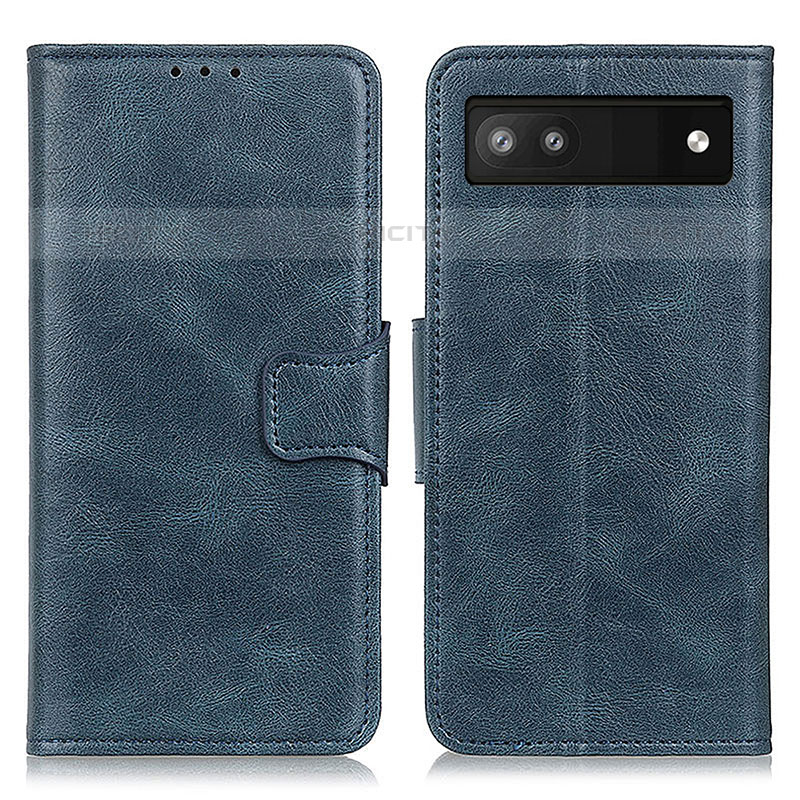 Funda de Cuero Cartera con Soporte Carcasa M09L para Google Pixel 6a 5G Azul