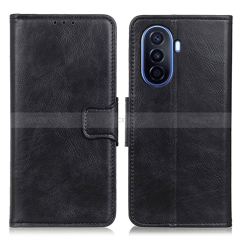 Funda de Cuero Cartera con Soporte Carcasa M09L para Huawei Nova Y70 Negro