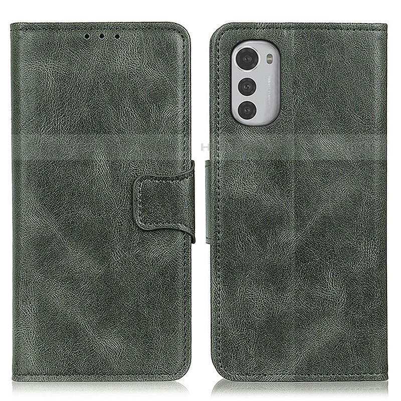 Funda de Cuero Cartera con Soporte Carcasa M09L para Motorola Moto E32 Verde