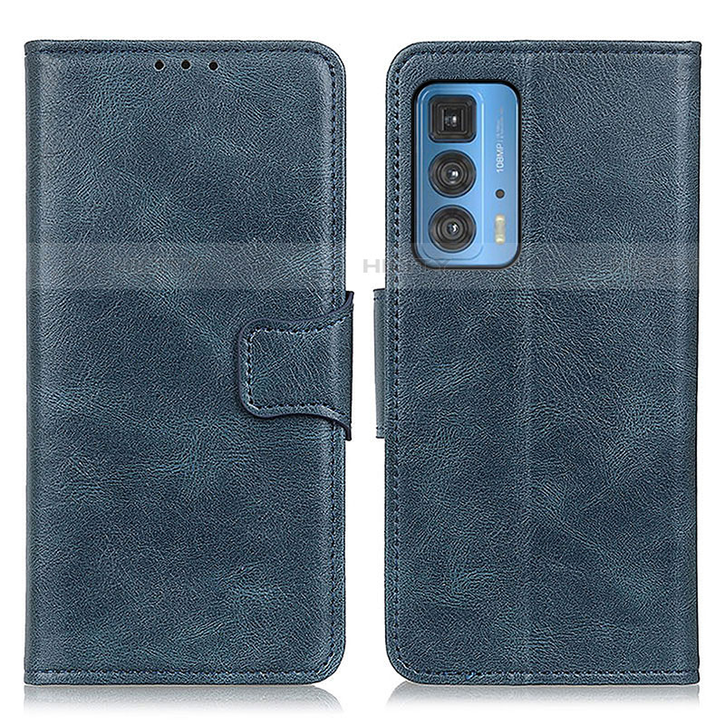 Funda de Cuero Cartera con Soporte Carcasa M09L para Motorola Moto Edge 20 Pro 5G Azul