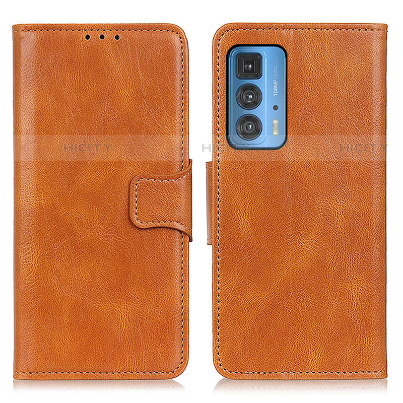 Funda de Cuero Cartera con Soporte Carcasa M09L para Motorola Moto Edge 20 Pro 5G Marron