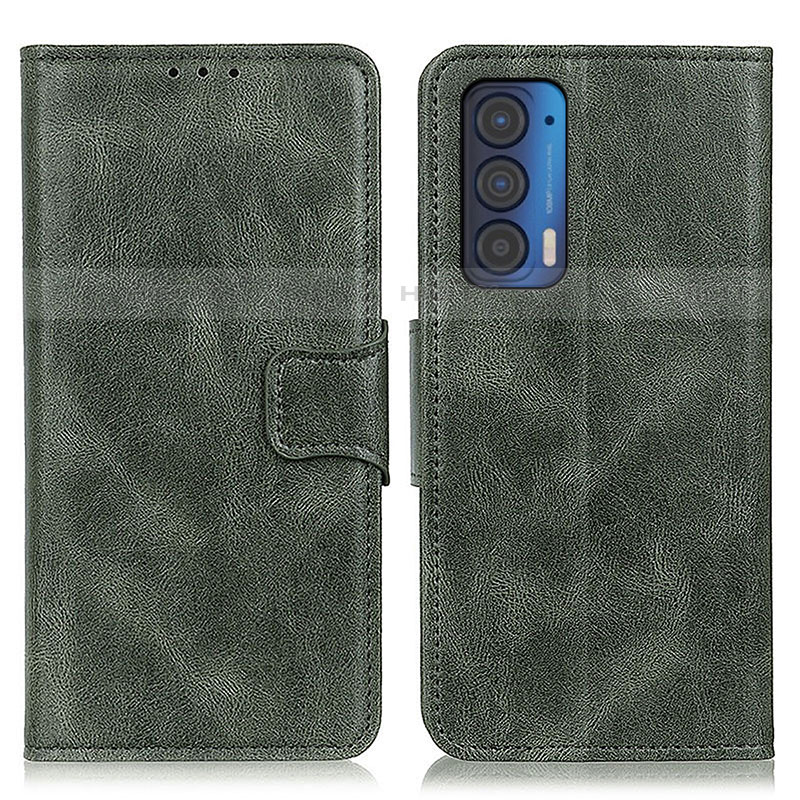 Funda de Cuero Cartera con Soporte Carcasa M09L para Motorola Moto Edge (2021) 5G Verde