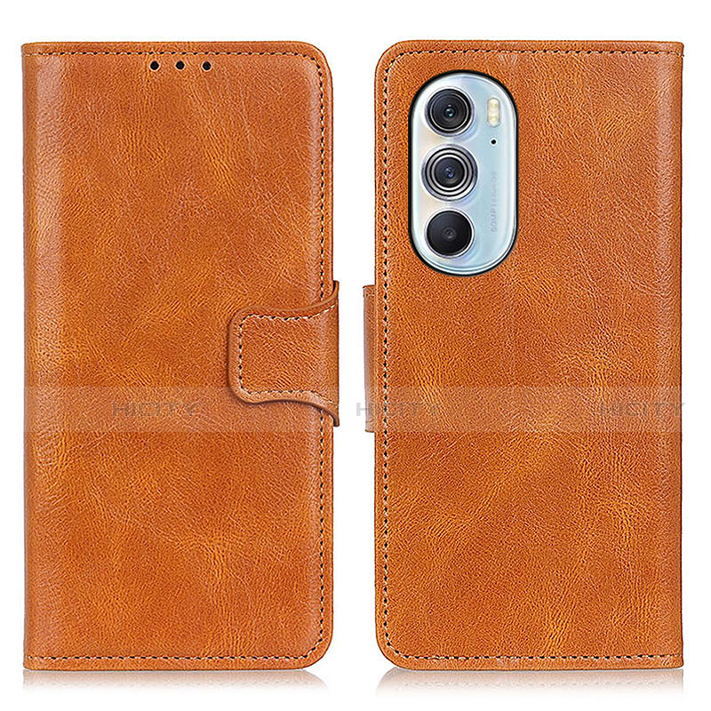 Funda de Cuero Cartera con Soporte Carcasa M09L para Motorola Moto Edge 30 Pro 5G Marron