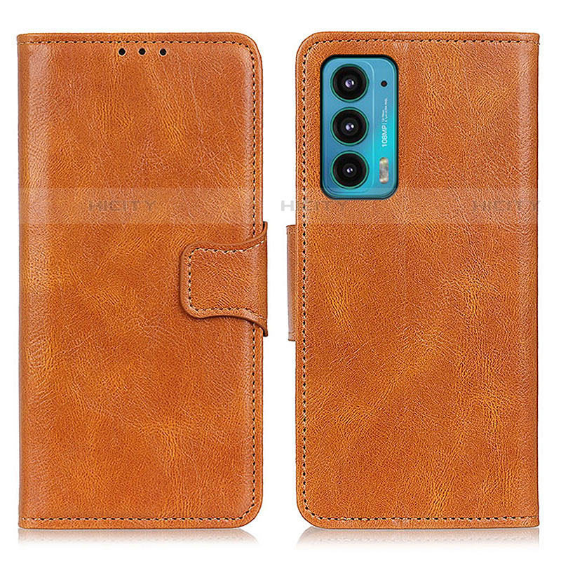 Funda de Cuero Cartera con Soporte Carcasa M09L para Motorola Moto Edge Lite 5G Marron