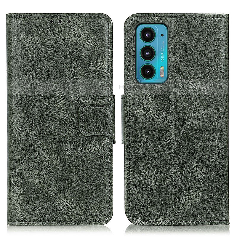 Funda de Cuero Cartera con Soporte Carcasa M09L para Motorola Moto Edge Lite 5G Verde