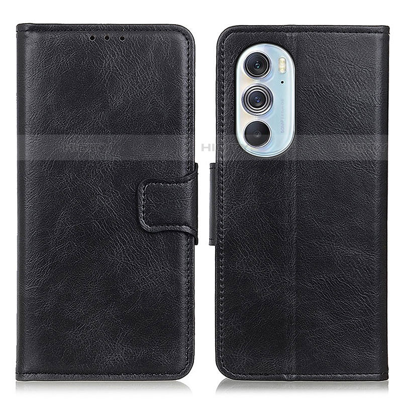 Funda de Cuero Cartera con Soporte Carcasa M09L para Motorola Moto Edge Plus (2022) 5G Negro