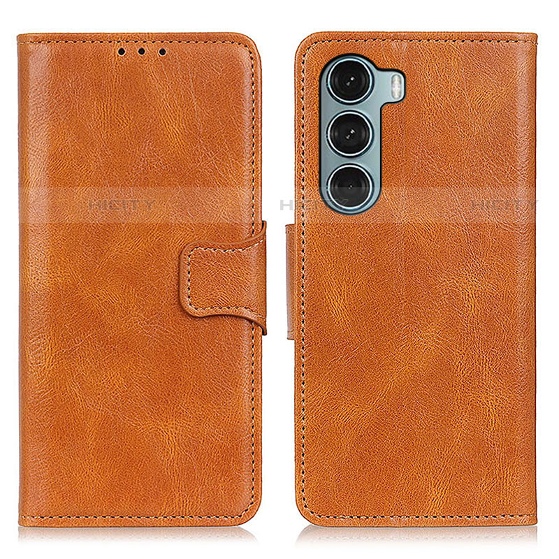 Funda de Cuero Cartera con Soporte Carcasa M09L para Motorola Moto Edge S30 5G Marron