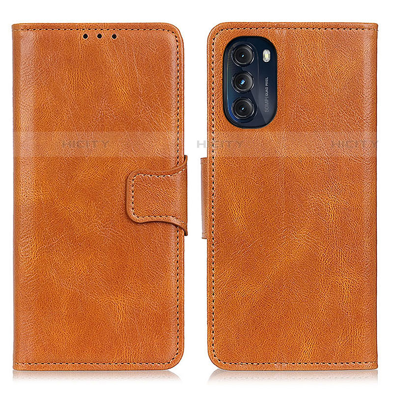 Funda de Cuero Cartera con Soporte Carcasa M09L para Motorola Moto G 5G (2022) Marron