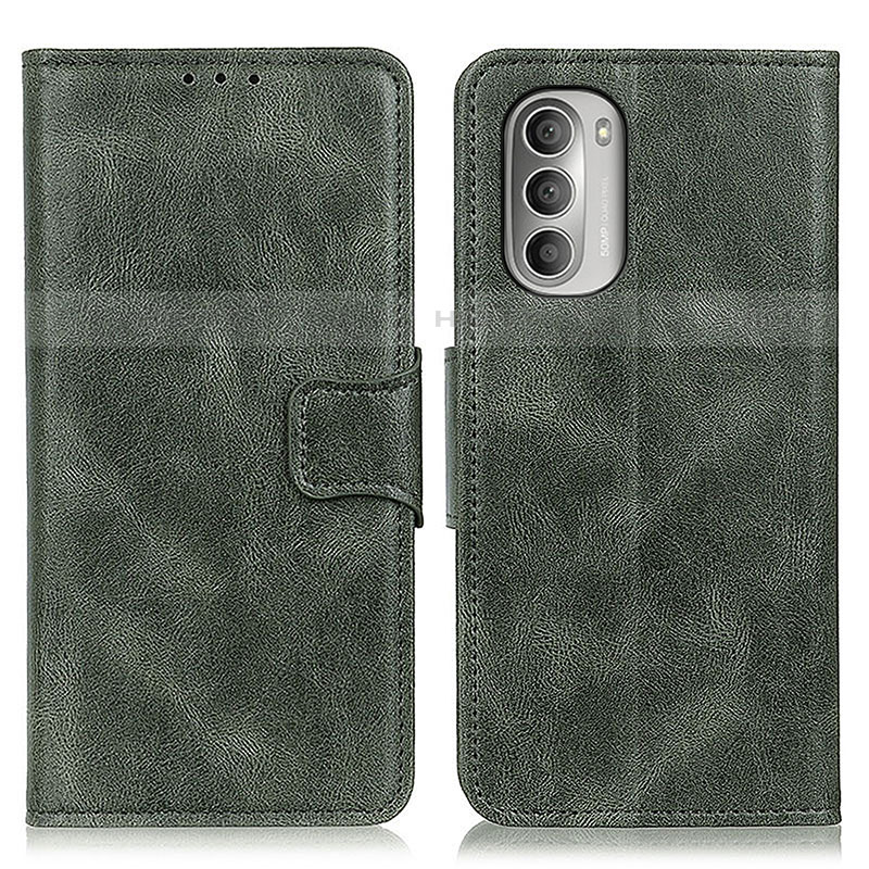 Funda de Cuero Cartera con Soporte Carcasa M09L para Motorola Moto G Stylus (2022) 4G Verde