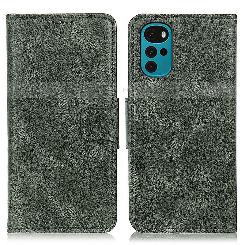 Funda de Cuero Cartera con Soporte Carcasa M09L para Motorola Moto G22 Verde