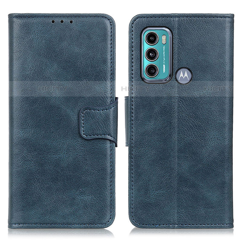 Funda de Cuero Cartera con Soporte Carcasa M09L para Motorola Moto G40 Fusion Azul