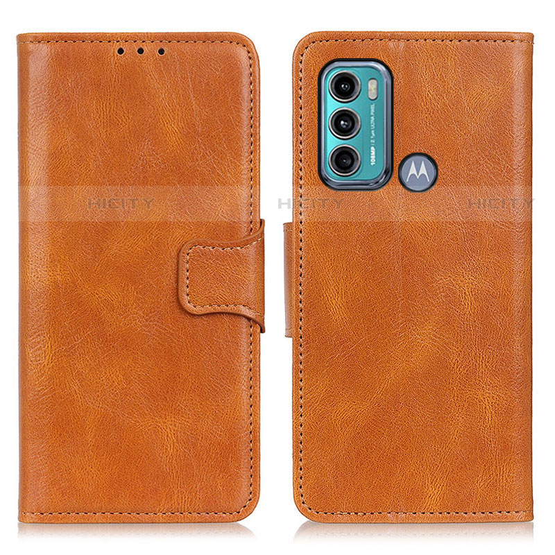 Funda de Cuero Cartera con Soporte Carcasa M09L para Motorola Moto G40 Fusion Marron