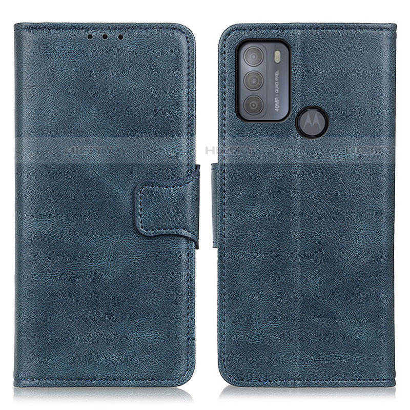 Funda de Cuero Cartera con Soporte Carcasa M09L para Motorola Moto G50 Azul