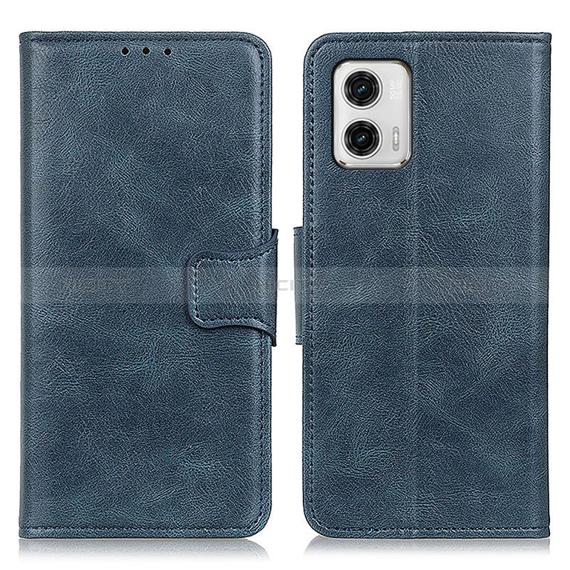 Funda de Cuero Cartera con Soporte Carcasa M09L para Motorola Moto G73 5G Azul