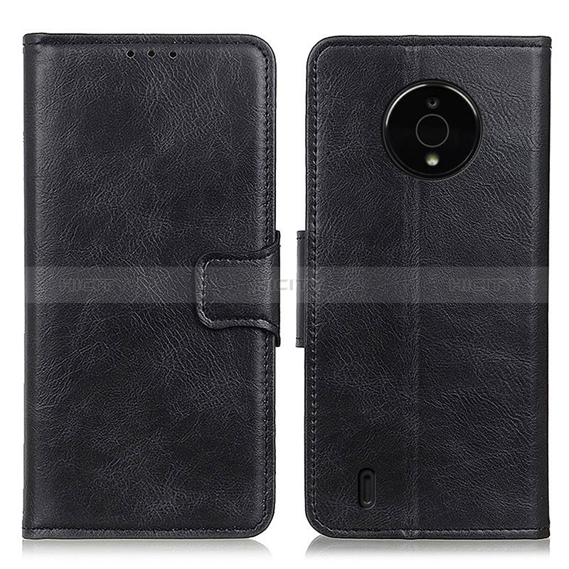 Funda de Cuero Cartera con Soporte Carcasa M09L para Nokia C200 Negro