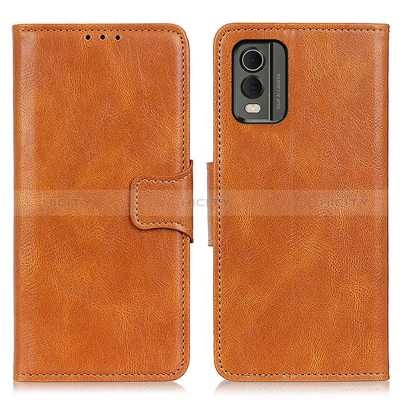 Funda de Cuero Cartera con Soporte Carcasa M09L para Nokia C210 Marron