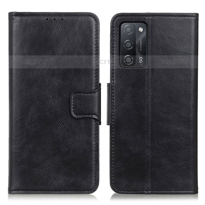 Funda de Cuero Cartera con Soporte Carcasa M09L para Oppo A53s 5G Negro