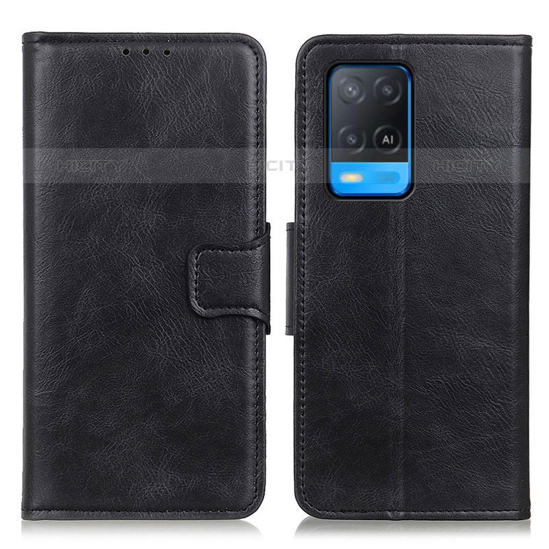 Funda de Cuero Cartera con Soporte Carcasa M09L para Oppo A54 4G Negro