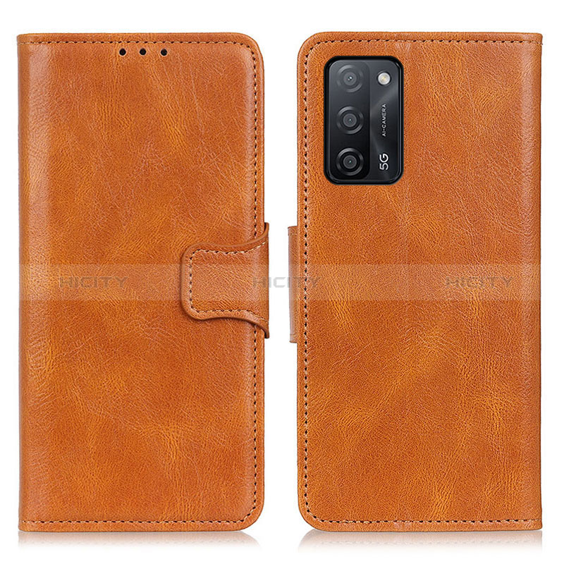 Funda de Cuero Cartera con Soporte Carcasa M09L para Oppo A56 5G Marron