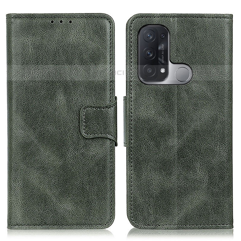 Funda de Cuero Cartera con Soporte Carcasa M09L para Oppo Reno5 A Verde