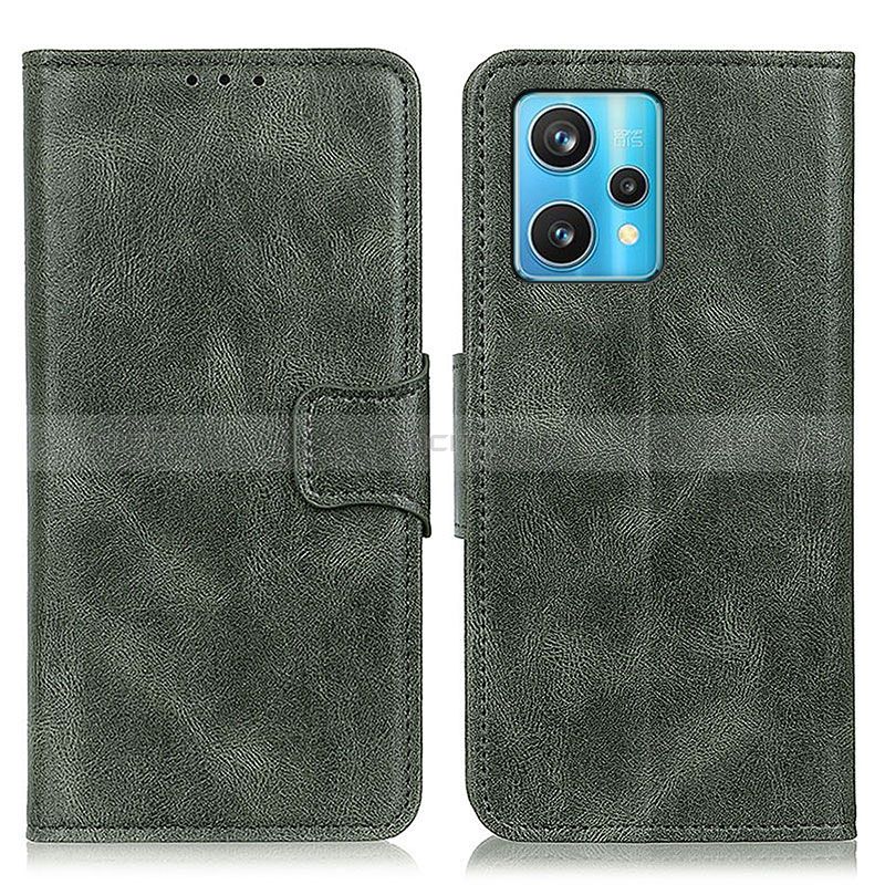 Funda de Cuero Cartera con Soporte Carcasa M09L para Realme 9 Pro 5G Verde