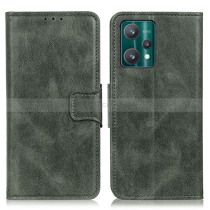 Funda de Cuero Cartera con Soporte Carcasa M09L para Realme 9 Pro+ Plus 5G Verde