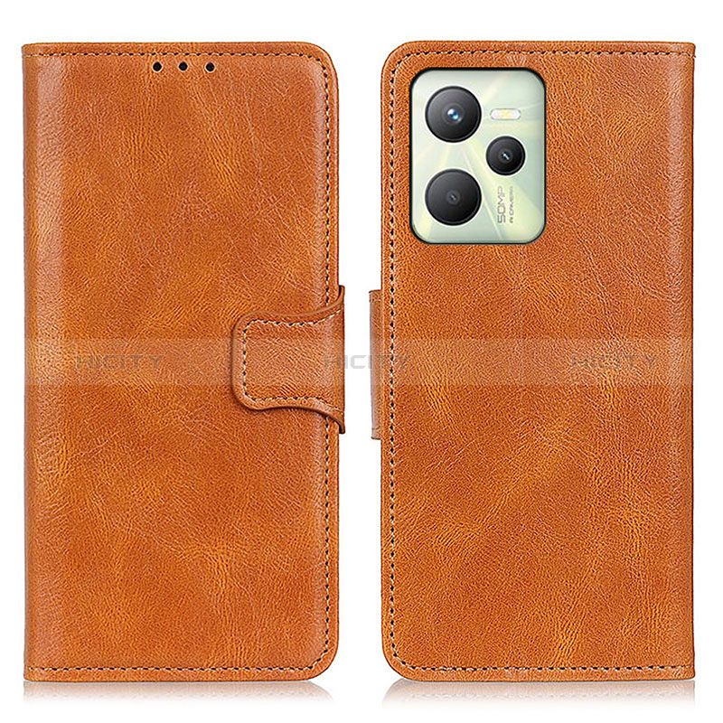 Funda de Cuero Cartera con Soporte Carcasa M09L para Realme C35 Marron