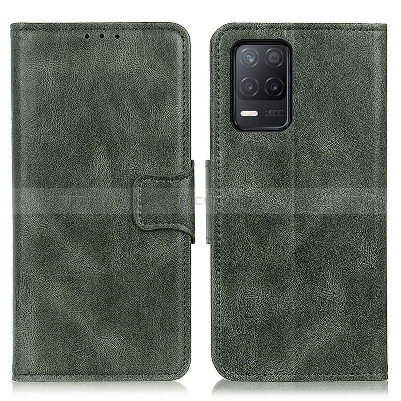 Funda de Cuero Cartera con Soporte Carcasa M09L para Realme Q3 5G Verde