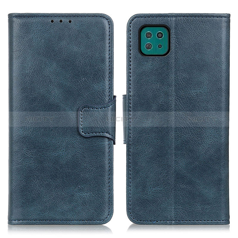 Funda de Cuero Cartera con Soporte Carcasa M09L para Samsung Galaxy A22s 5G Azul