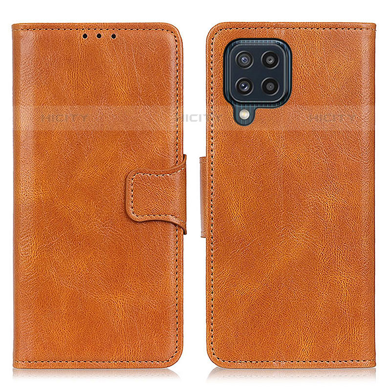 Funda de Cuero Cartera con Soporte Carcasa M09L para Samsung Galaxy M32 4G Marron