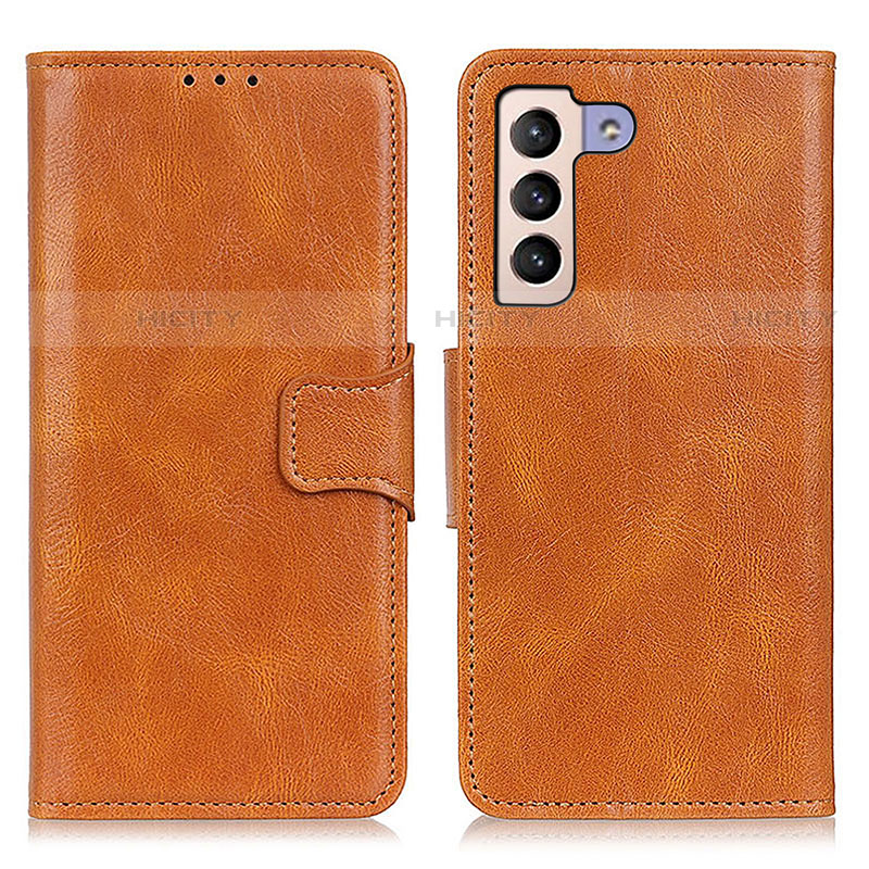 Funda de Cuero Cartera con Soporte Carcasa M09L para Samsung Galaxy S21 Plus 5G Marron