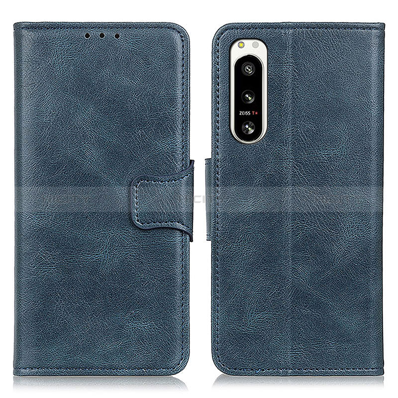 Funda de Cuero Cartera con Soporte Carcasa M09L para Sony Xperia 5 IV Azul