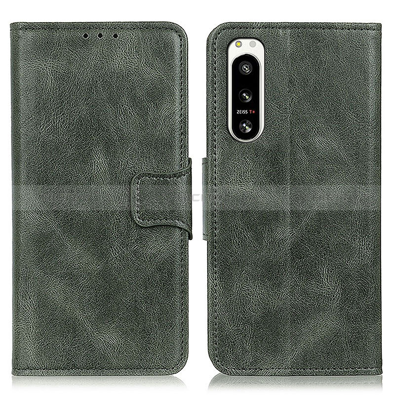 Funda de Cuero Cartera con Soporte Carcasa M09L para Sony Xperia 5 IV Verde