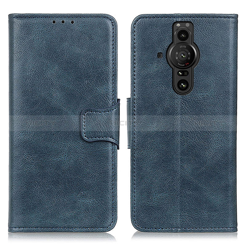 Funda de Cuero Cartera con Soporte Carcasa M09L para Sony Xperia PRO-I Azul