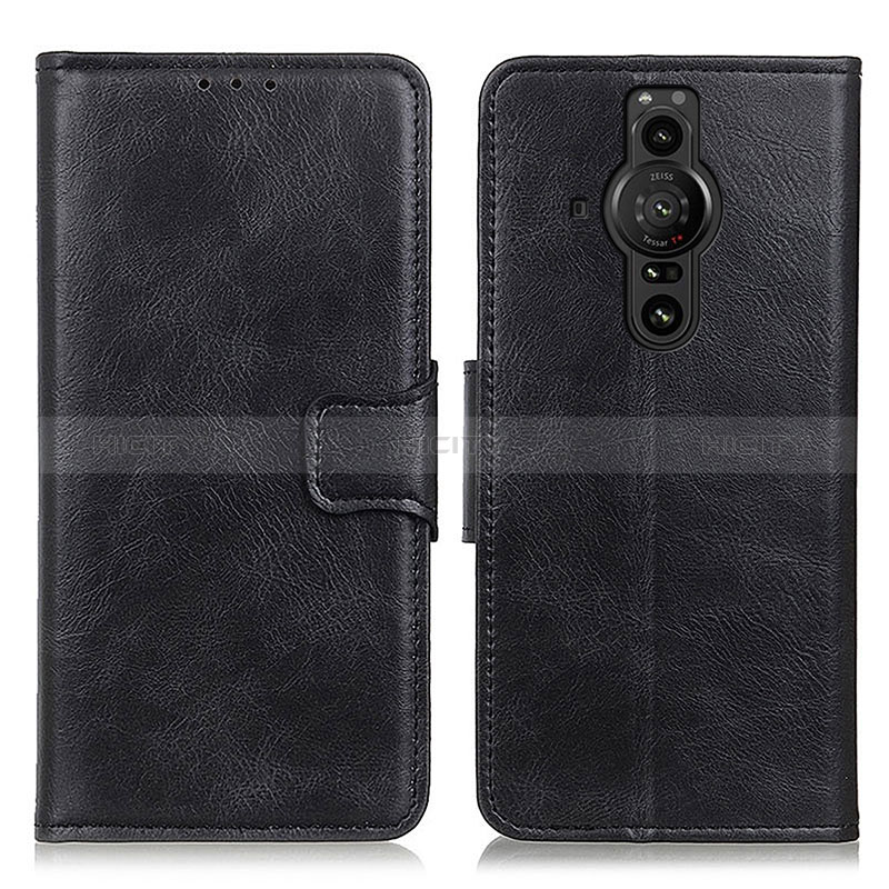 Funda de Cuero Cartera con Soporte Carcasa M09L para Sony Xperia PRO-I Negro