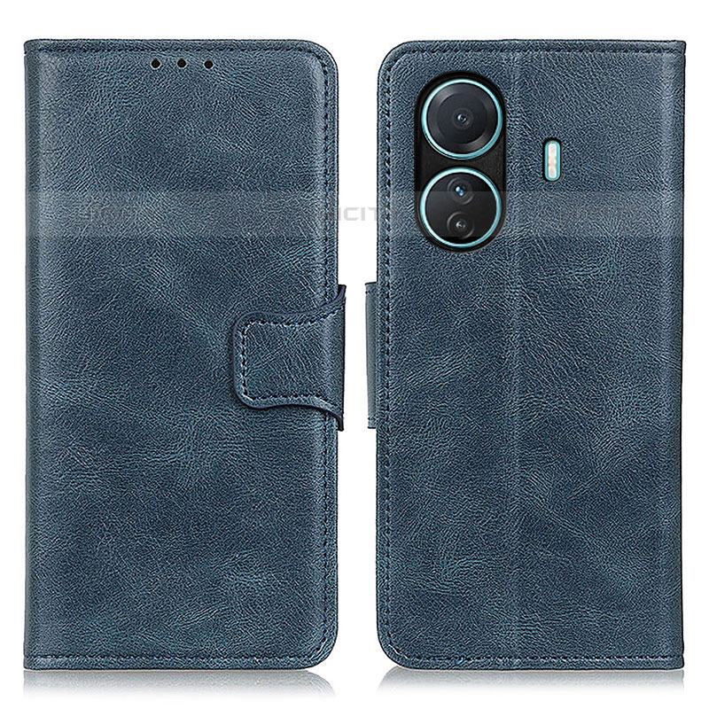 Funda de Cuero Cartera con Soporte Carcasa M09L para Vivo T1 Pro 5G Azul